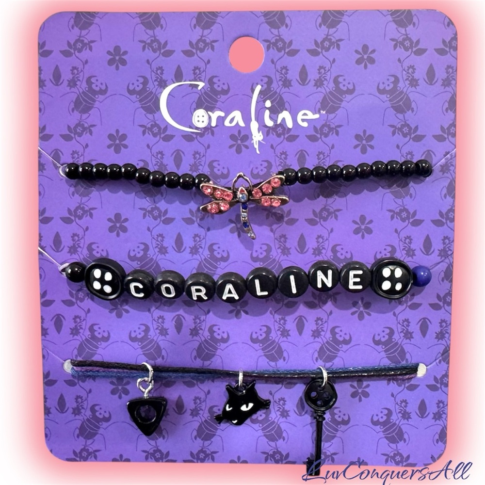 Laika Coraline Dragonfly Icons Bracelet Set